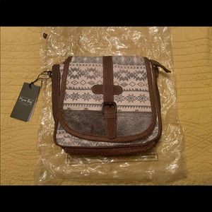 NWT Gorgeous Myra cowhide and Aztec crossbody bag